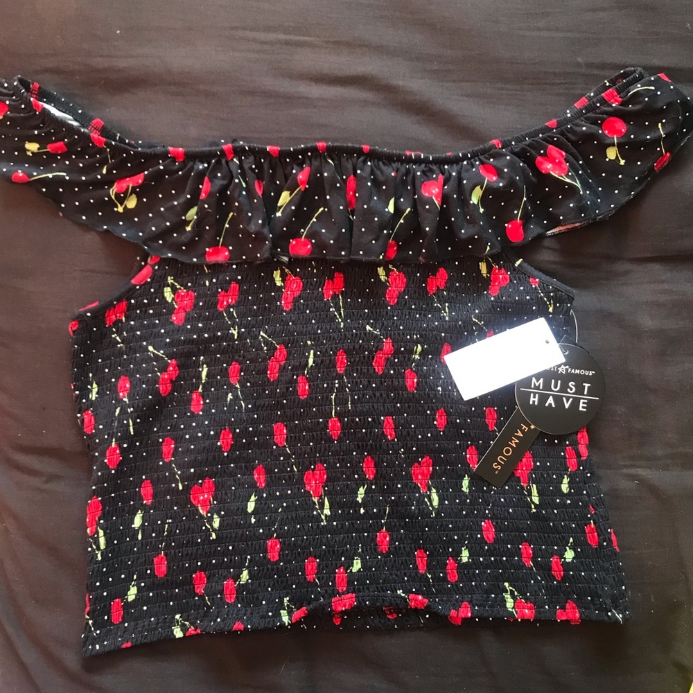 Off Shoulder Crop Top